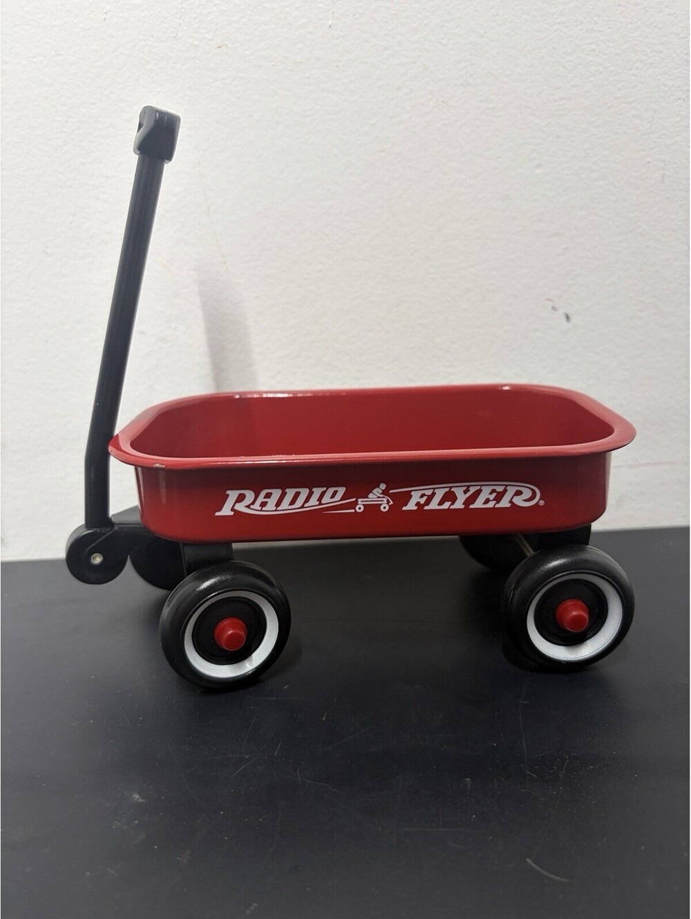 Red Miniature RADIO FLYER Toy Wagon 6.5”x3.75”